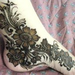 bridal foot henna Designs