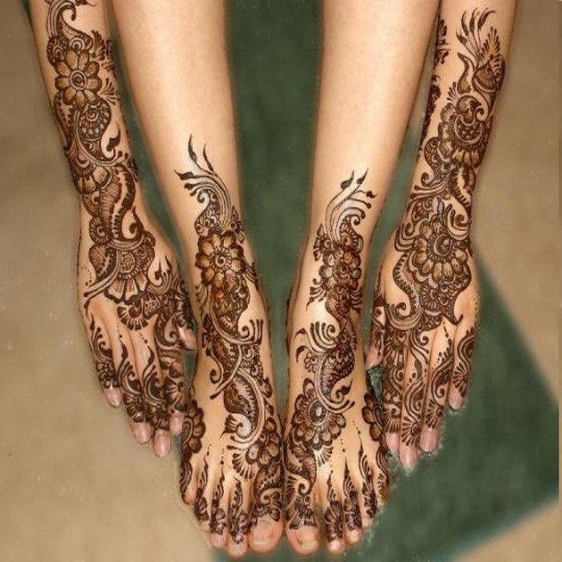 Hand Feet Henna Designs for Eid