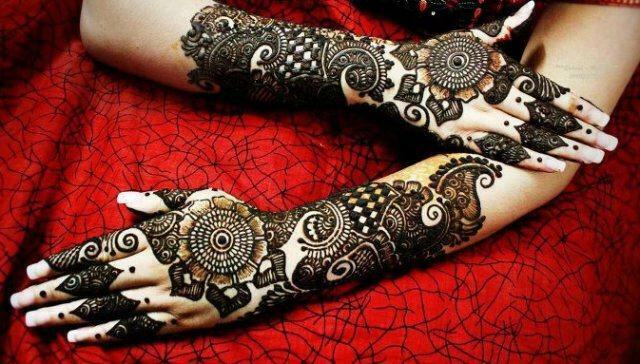 Colorful & Beautiful Eid hand Mehndi Designs for Girls and Women (8)