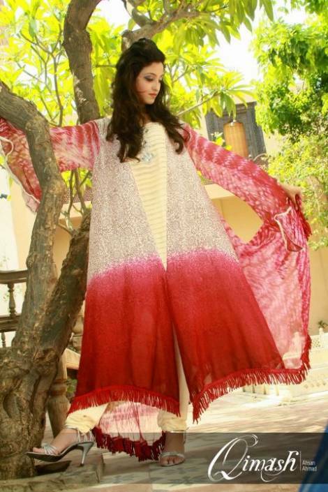 Latest Eid Mid summer Dresses Collection 2012 For Women By Qimash (3)