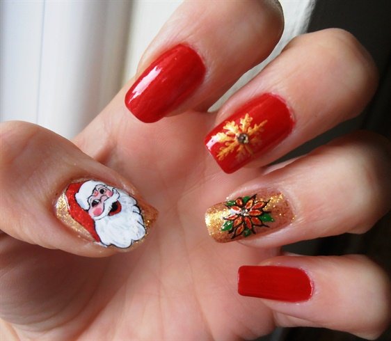 Stylish christmas nail art designs collection easy