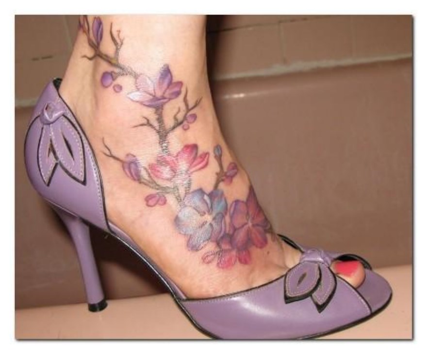 Elegant Feet Tattoos 2016 For Girls