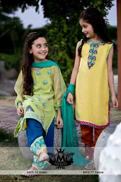 Designer MARIA.B kids Eid Wear Dresses 2015 Collection