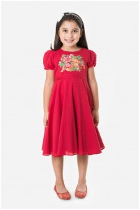 Khaadi Red frock for girls