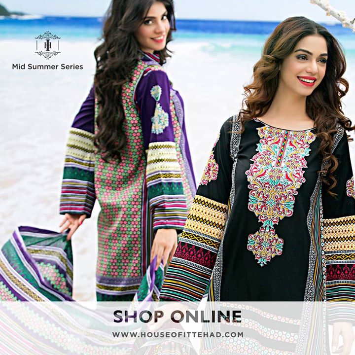 House of Ittehad's Eid summer Lawn 2016 2015Collection