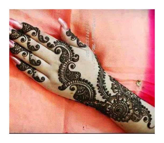 News full hand baazoo Mehndi Design