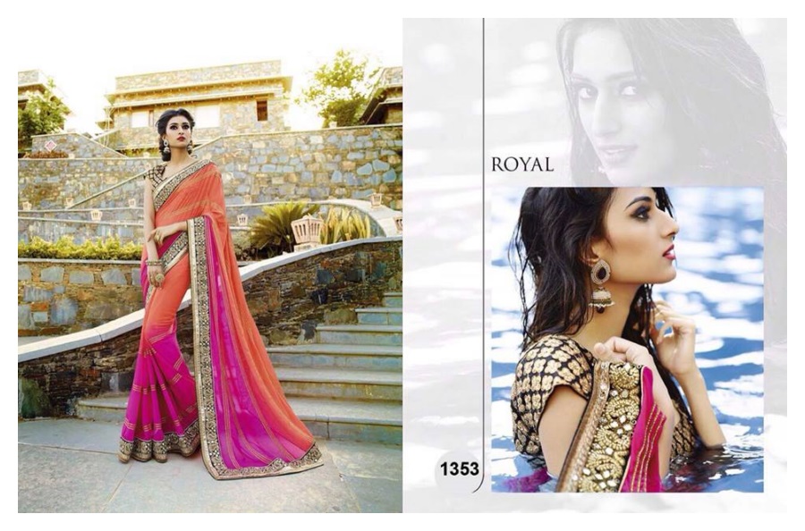 Royal Latest Saree Designs 2015-16 for Weddings