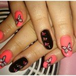 Latest Nail Art Butterfly design for Women