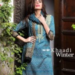 Khaadi Winter Khaddar Woolen Shawl Batik Prints Collection 2015-16 (2)