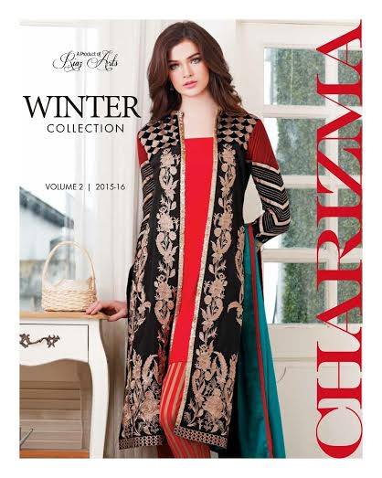 Charizma Vol 2 Fall Winter Embroidered Dresses 2015-2016 (1)