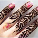 New year Finger Mehndi Designs