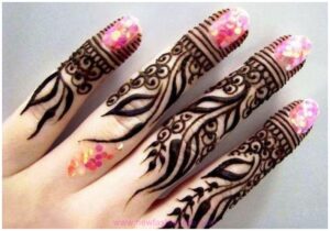 New year Finger Mehndi Designs