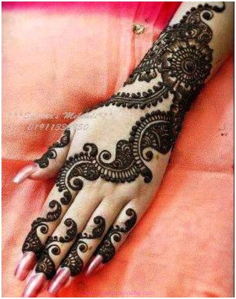 Wedding Finger Mehndi Designs for Girls