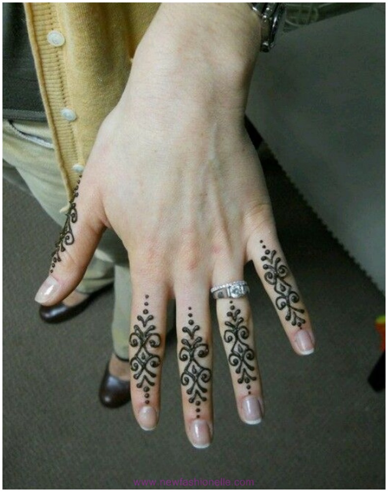 Easiest Finger Mehndi Designs