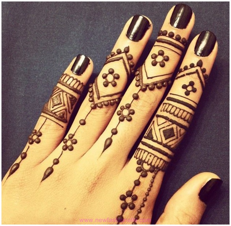 Finger Mehndi Designs HD pictures