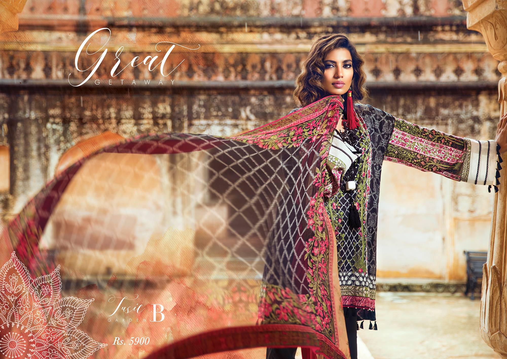 Sapphire Cambric Fall Eid Unstitched Collection 2016-2017