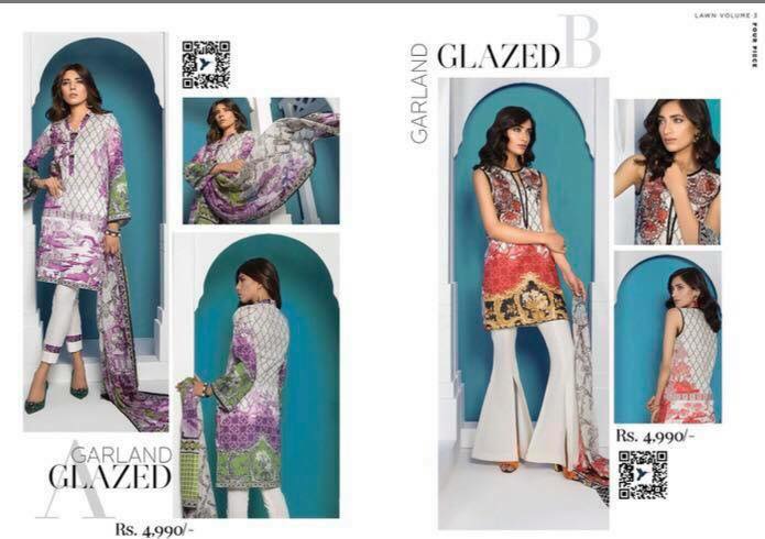 Sapphire Lawn Range Eid Edition 3 Piece Suit 2017 for Women (3)