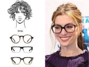 Glasses for oval face