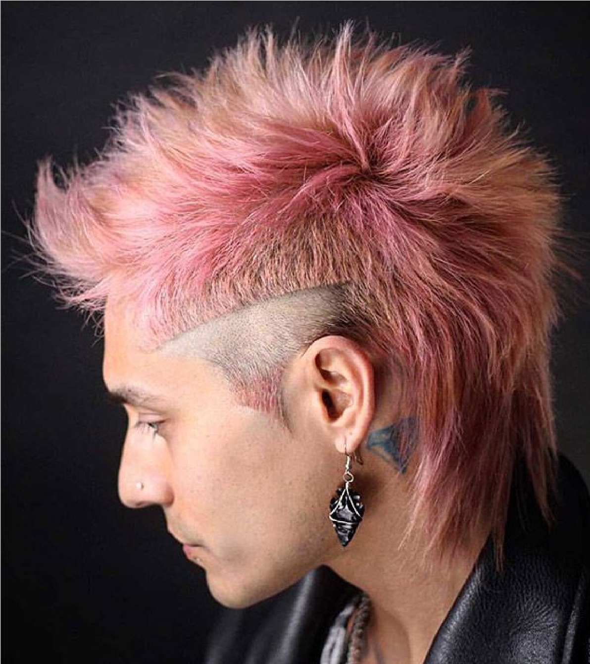 New Colorful Mullet Haircut for Men