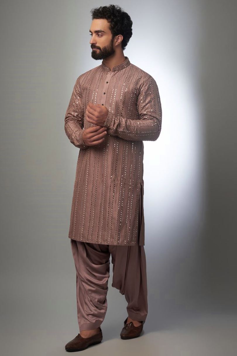 Neutral-Colored Kurta for Formal Events